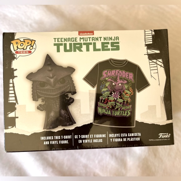 Funko POP Diamond Teenage Mutant Ninja Turtles Super Shredder POP! & Shirt - Picture 6 of 6